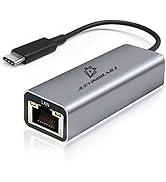 USB C to Ethernet Adapter - Ethernet to USB C/Thunderbolt 3 to RJ45 Wired Network Convert Adapter...