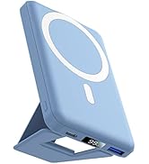 AOGUERBE for Magsafe Power Bank, 10000mAh Foldable Magnetic Battery Pack with LED Display, 3 in 1...