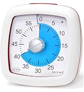 Secura 60-Minute Visual Timer, Silent Study Timer for Kids and Adults, Time Clocks, Time Manageme...
