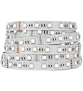 BTF-LIGHTING 5050 RGBW RGB+Cool White(6000K-7000K) 4 Colors in 1 LED 5m 16.4ft 60LEDs/m Multi-Col...