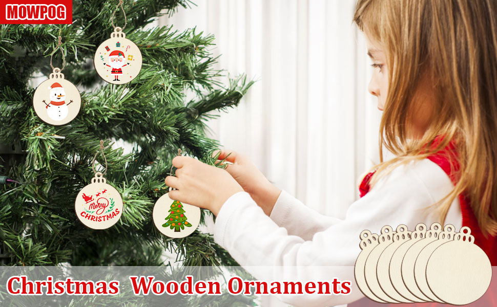 Christmas Wooden Ornaments for Crafts