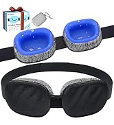 CLOZIA Eye Mask for Dry Eyes - 100% Blackout Dry Eye Mask &amp; Moisture Goggles - Adjustable Sleepin...