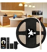 V4light Smart COB LED Strip Lights 32.8ft 24V, Tunable White 2700K–6500K Dot-Free Lighting, Alexa...