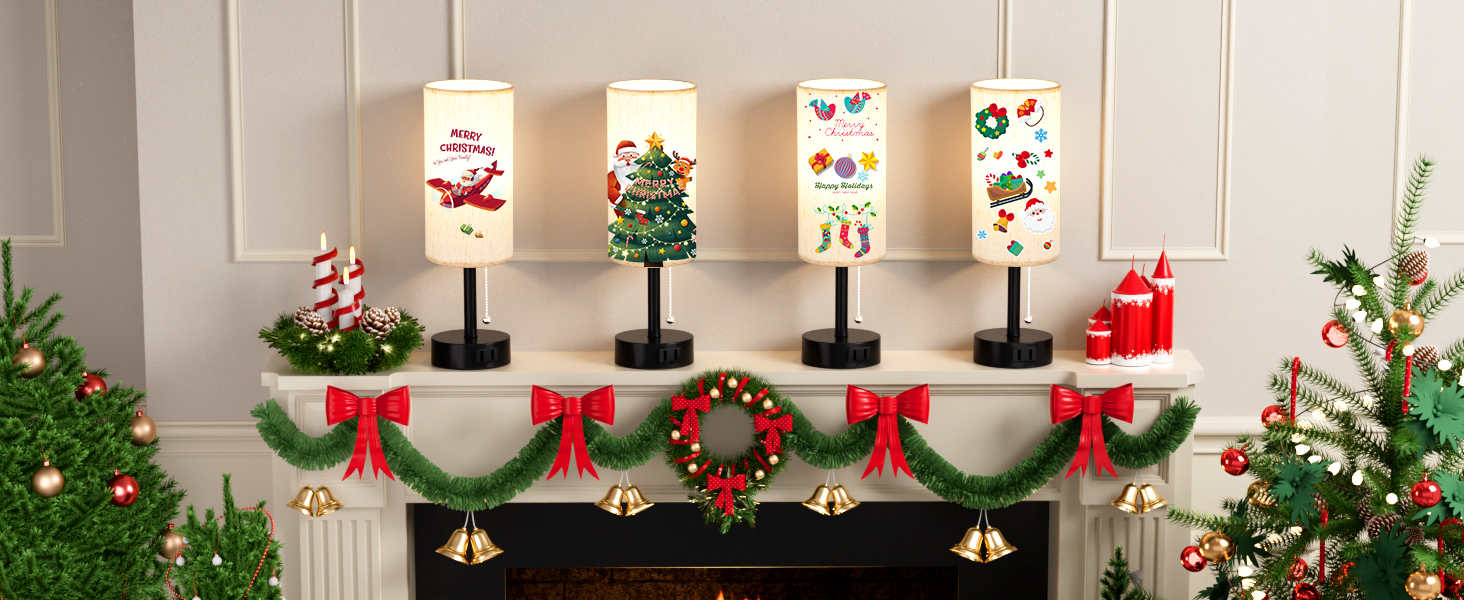 bedside lamps set of 2