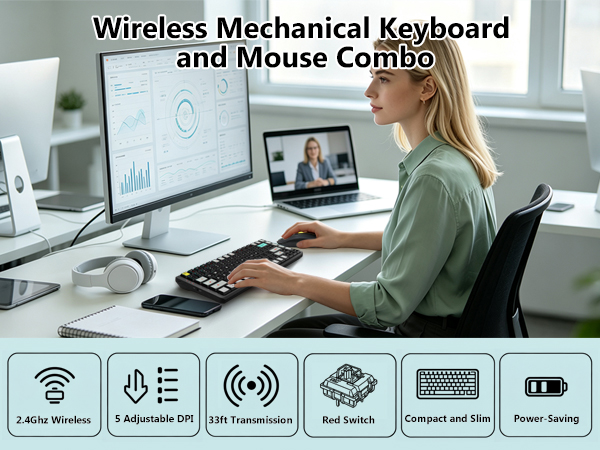 wireless mechanical keyboard and mouse