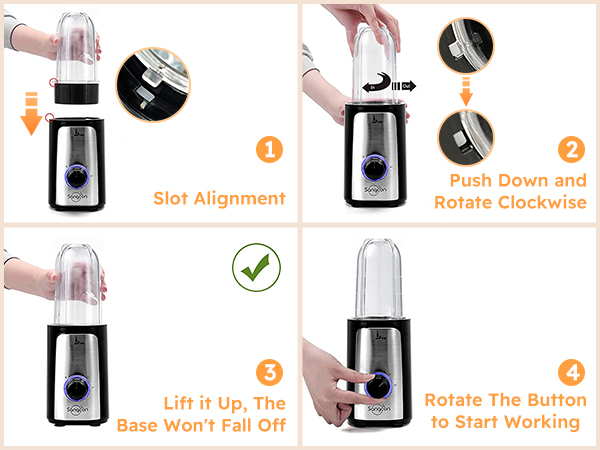 Sangcon 5-in-1 Blender and Food Processor Combo for Kitchen