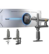 NB Ergonomic Gaming Monitor-Arm for Flat/Ultrawide/Curved Monitors 27 to 50 inch, Heavy Duty Stan...