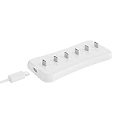 Rihvy USB Under Cabinet Lighting Charging Station with 6 Type-c Charging Ports, Portable Motion S...