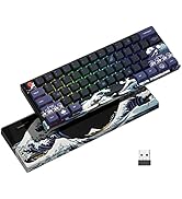 XVX 60% Gaming Keyboard, RGB 3-Modes Wireless Mechanical Keyboard, Mini 60 Percent Gamer Keyboard...