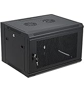 6U Wall Mount Server Cabinet Network Rack Vented Enclosure Locking Door by Tedgetal