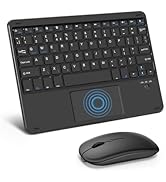 LAMA Bluetooth Touchpad Keyboard and Mouse for iPad Pro/Air/Mini, Ultra-Slim Rechargeable Wireles...