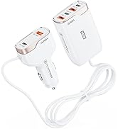 6 Multi Ports USB C Car Charger, 103W Fast Car Charger Adapter, PD 45W Compatible with iPhone14/G...