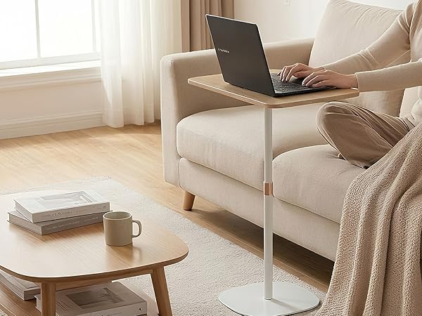 tall small adjustable standing desk for sofa