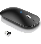 TECKNET Bluetooth Mouse, Rechargeable 2.4G Wireless Mouse for Laptop, Tri-Mode Slim Silent Comput...