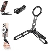 CBDYWVR Magnetic Phone Tripod for iPhone 16/15/14/13/12 Plus Pro Max Series,Aluminium Mini Magsaf...
