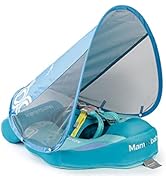 2024 Newest Mambobaby Baby Pool Float with Canopy &amp; Tail Mambobaby Baby Swim Float Non-Inflatable...