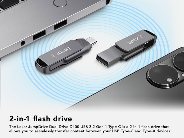 2-in-1 flash drive