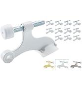 Hinge Pin Door Stop, Adjustable Door Stopper Hinge, 12 Pack | Heavy Duty Zinc Alloy Design, 2.5"x...