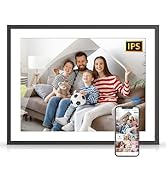 17-Inch 32GB Digital Picture Frame, Dual WiFi Auto Rotate Digital Photo Frame, Full Function, Unl...