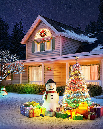 christmas spotlight outdoor