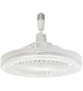 Souxgjey Small Ceiling Fan with Lights,10 inch Modern Crystal Ceiling Fans Adjustable 3 Color Tem...