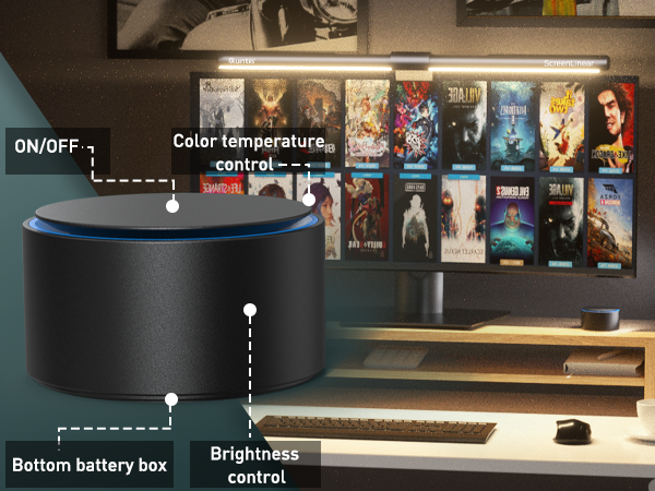 curved monitor light