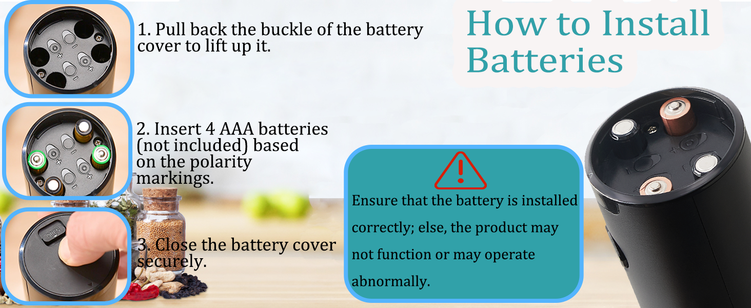 salt and pepper grinder set electric salt and pepper grinder battery salt and pepper grinder set
