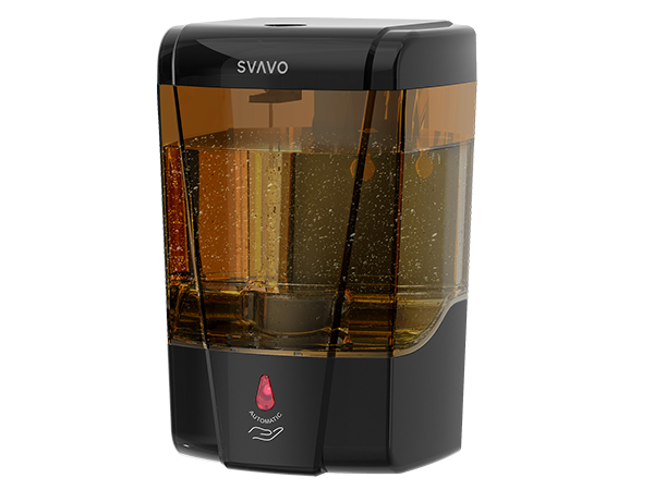 amber soap dispenser