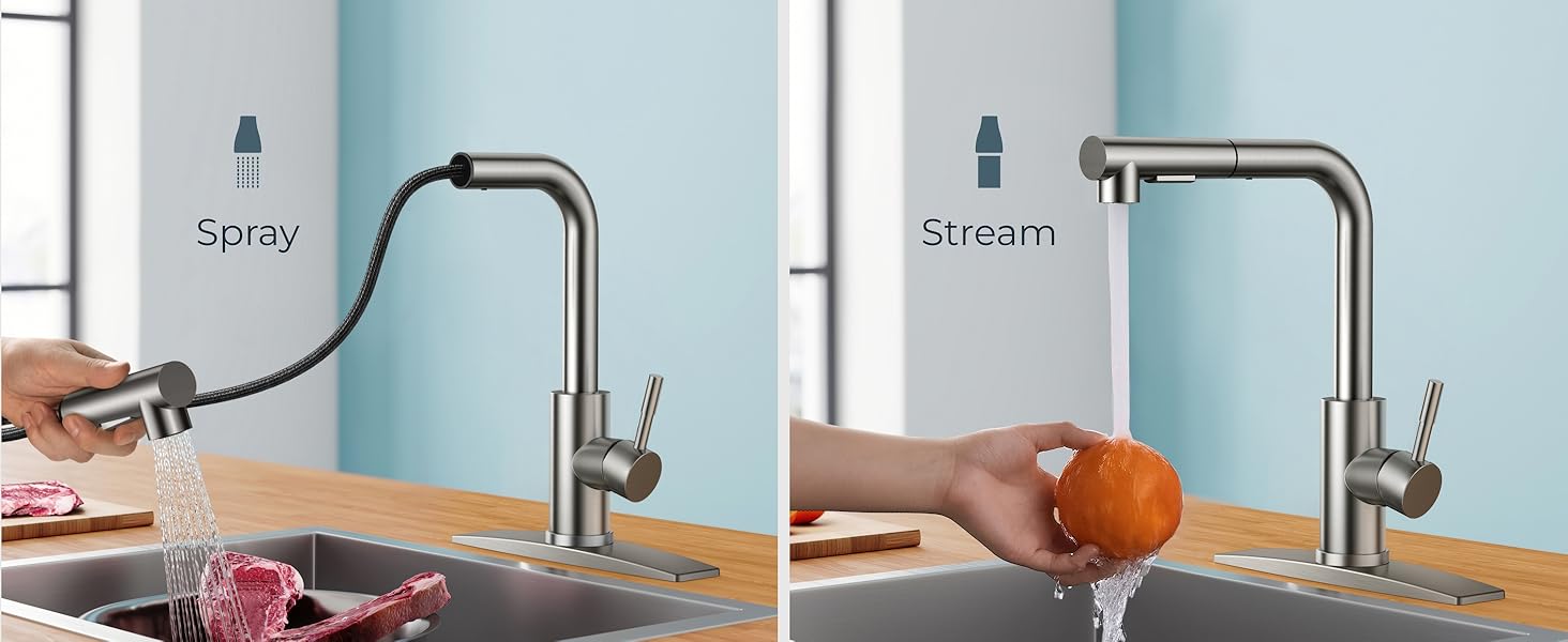 Kitchen Sink Faucet with Sprayer