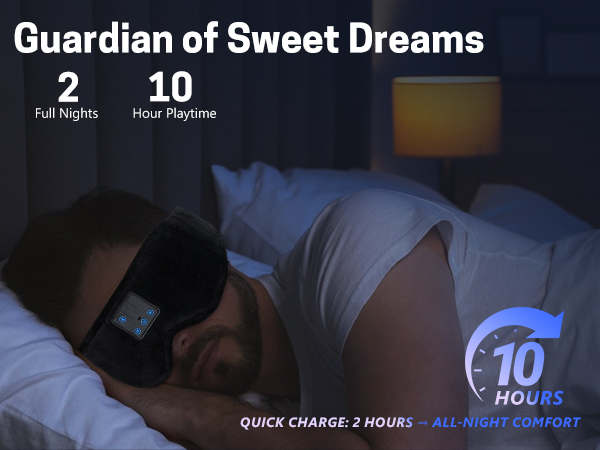 sleep mask with bluetooth headphones