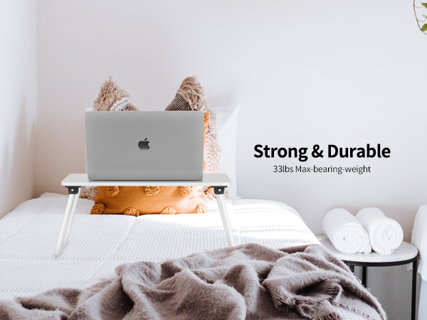 Ruxury Folding Lap Desk Laptop Stand Bed Desk Table Tray