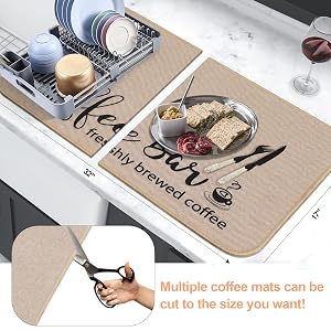 kitchen drying mat