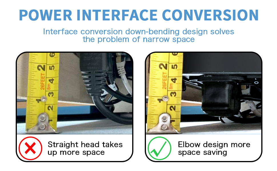 power cord angled
