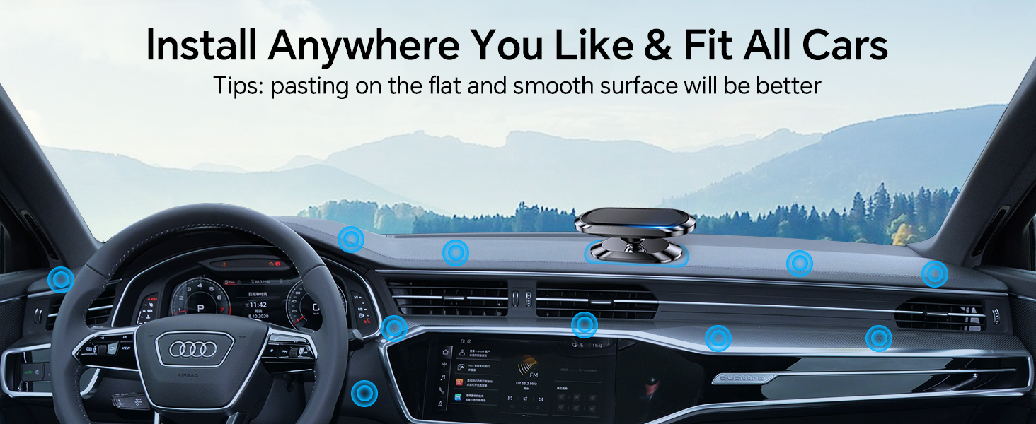 iPhone Magnetic car Mount for Cell Phone