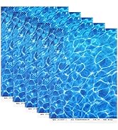 Ripple Water Sticker 5 Sheets Self Adhesive Coated Paper Water Ripples Sticker Plastic Sheet Mini...