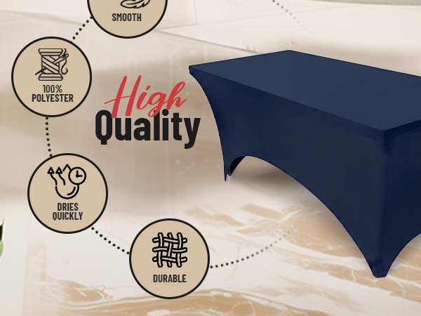 navy tablecloths for rectangle tables, navy blue table cloth, navy blue spandex tablecloth 6ft