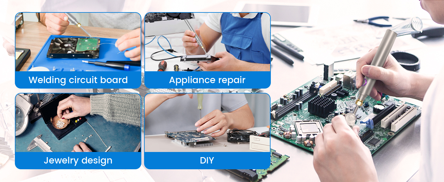 ELMCONFIG CORDLESS SOLDRING IRON KIT