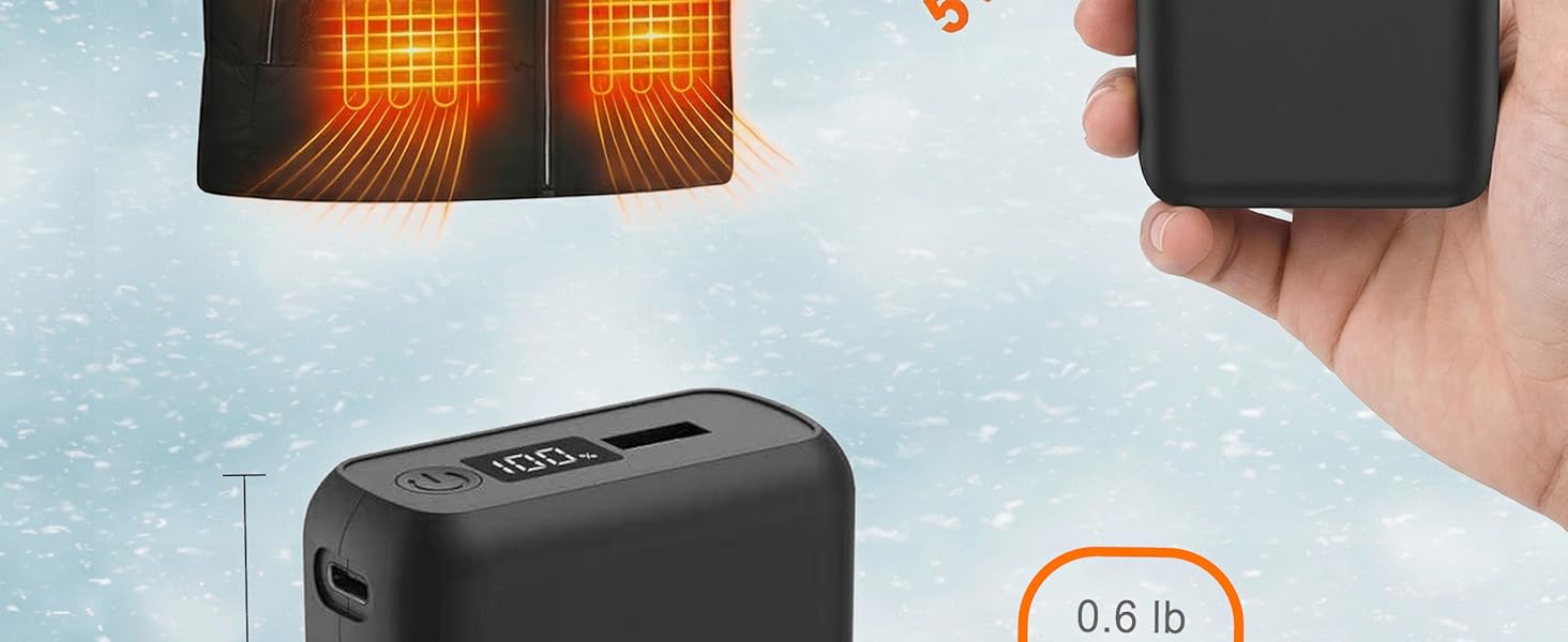 20000mah power bank heated vest battery pack