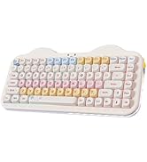 YUNZII C75 Wireless Mechanical Keyboard,75% Layout, Hot-Swappable NKRO,BT5.0/2.4G/USB-C Mode,Dye-...