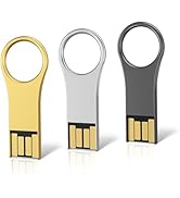 RAOYI 3 Pack 32GB Metal Key Shape USB Flash Drive, USB 2.0 Memory Stick Thumb Drives Jump Drive (...