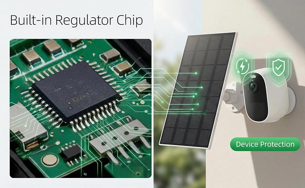 solar panel for security camera