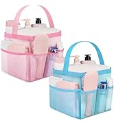 Attmu 2 Pack Mesh Shower Caddy Portable for College Dorm Room Essentials with 8 Pockets, Hanging ...