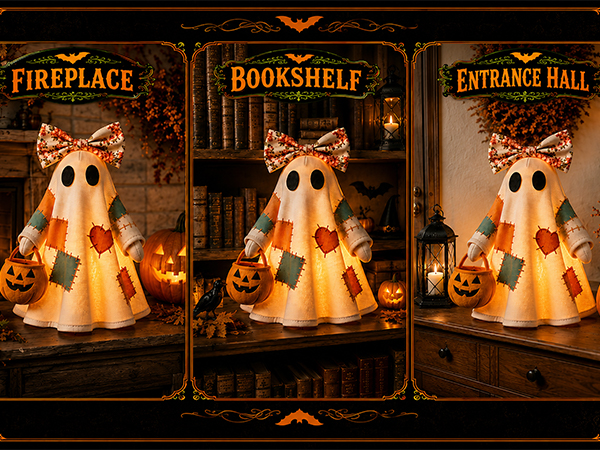 HALLOWEEN MULTIFUNCTIONAL DECORATIVE ITEMS: Mantel &amp; Shelf Decor, Entryway &amp; Porch Use