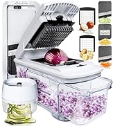 Fullstar All-in-1 Vegetable Chopper and Mandoline Slicer for Kitchen - Cheese Grater, French Fry ...