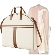 MISSLO Carry on Garment Bags for Travel for Women 56" Foldable Dress Bag with Large Pockets Bag S...
