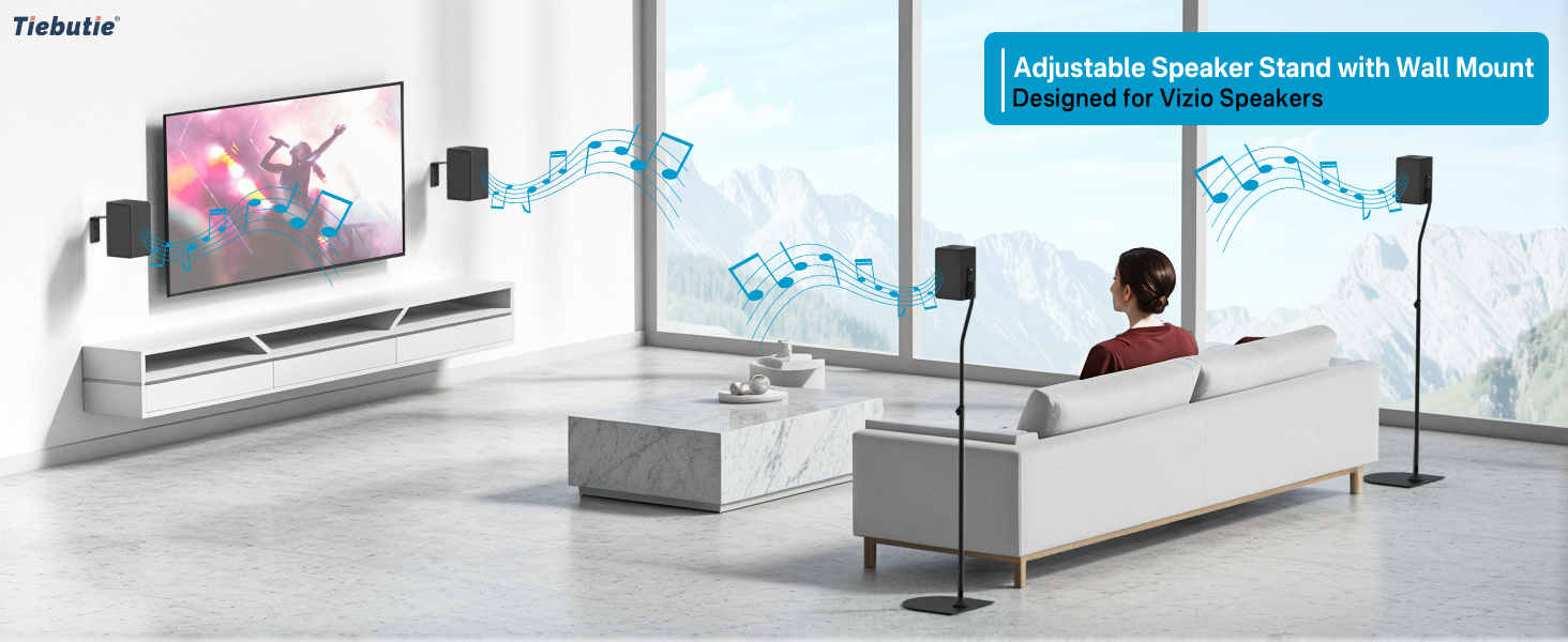 Speaker Stands Pair for Vizio Speaker