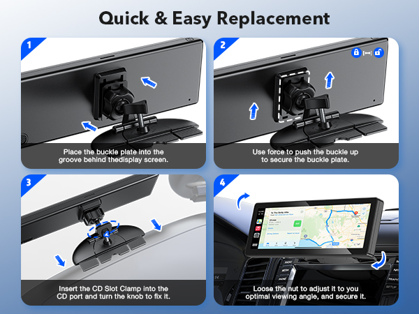 CD Slot Mount for Carplay Screen