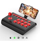 arVin Wireless Arcade Fight Stick Joystick Controller for iPhone iOS Android PC Switch PS3 PS4 Ar...