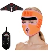 Heated Face Mask, Migraine Relief Mask, TMJ Heating Pad for Jaw, Extra Large Face Heating Pad for...