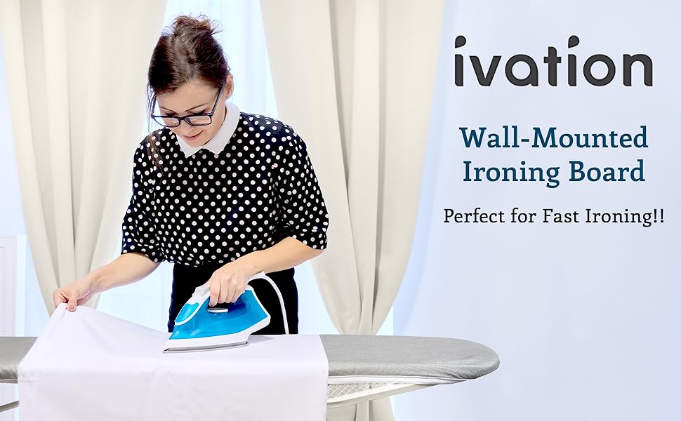 wall mounted ironing board